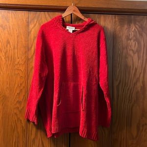 Potpourri Red Knit Hooded Sweater